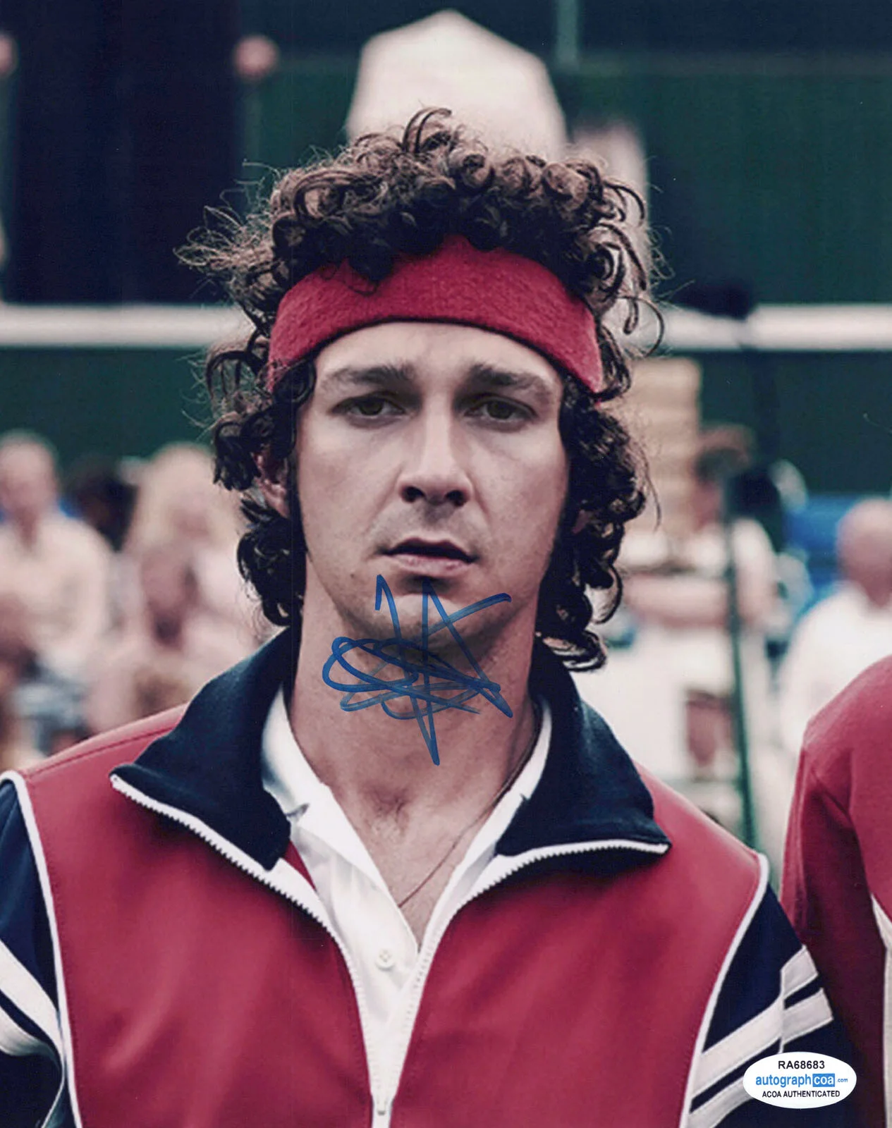 SHIA LaBEOUF — Shia LaBeouf signed "BORG VS McENROE" 8x10 Photo a TRANSFORMERS Disturbia ACOA, изображение 3