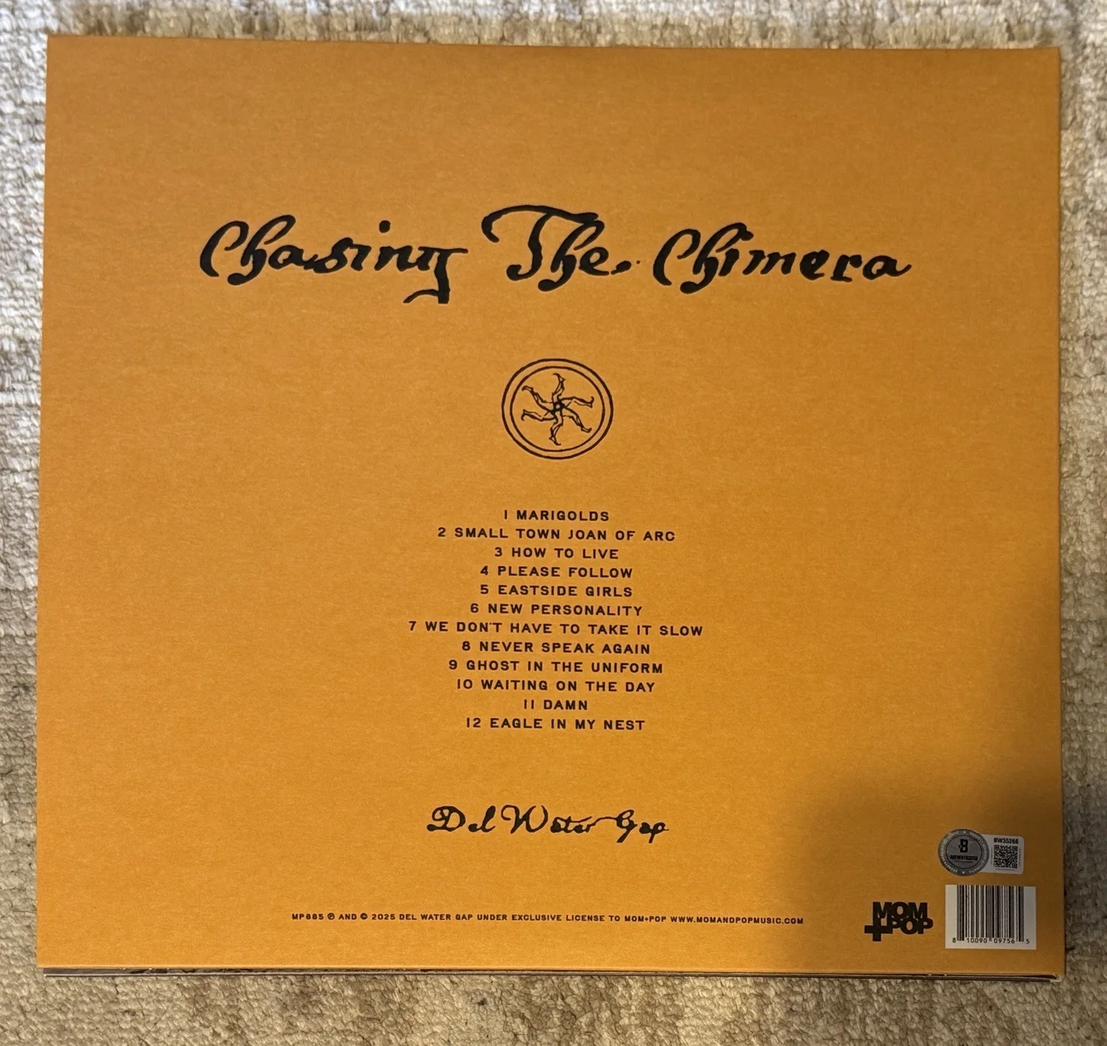 DEL WATER GAP SIGNED CHASING THE CHIMERA VINYL LP - BECKETT COA, image 2