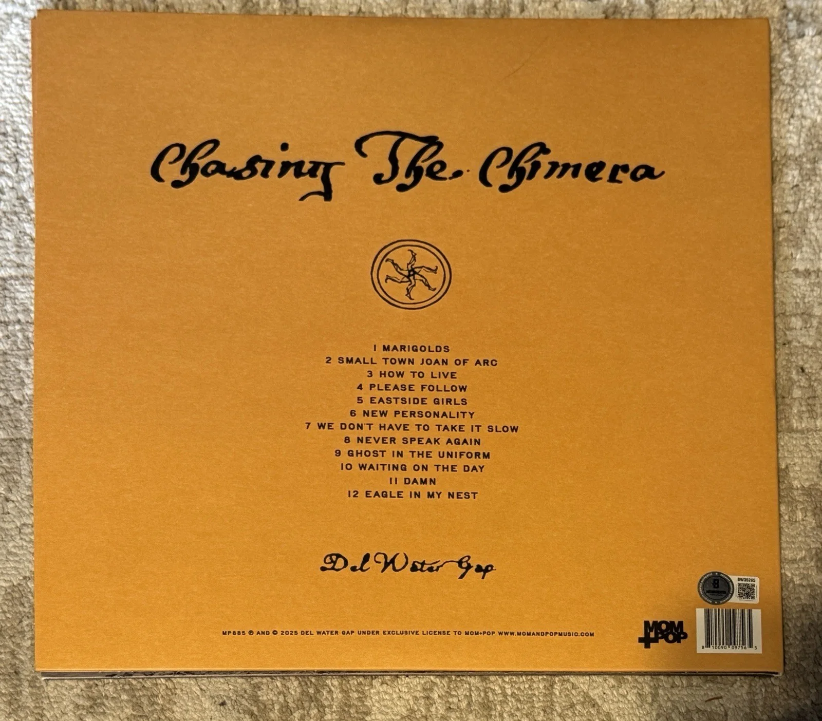 DEL WATER GAP SIGNED CHASING THE CHIMERA VINYL LP - BECKETT COA, изображение 2
