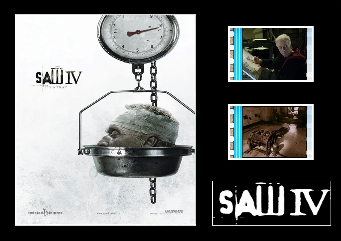 Saw IV Film Cell Signed Stunning Display With COA, image 3