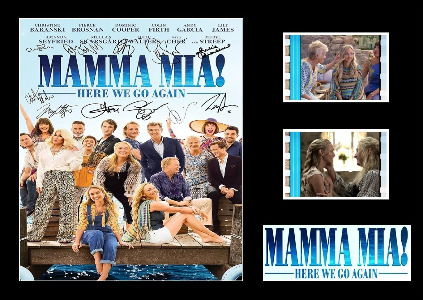 Mamma Mia Here We Go Again! Film Cell Signed Stunning Display With COA, image 3