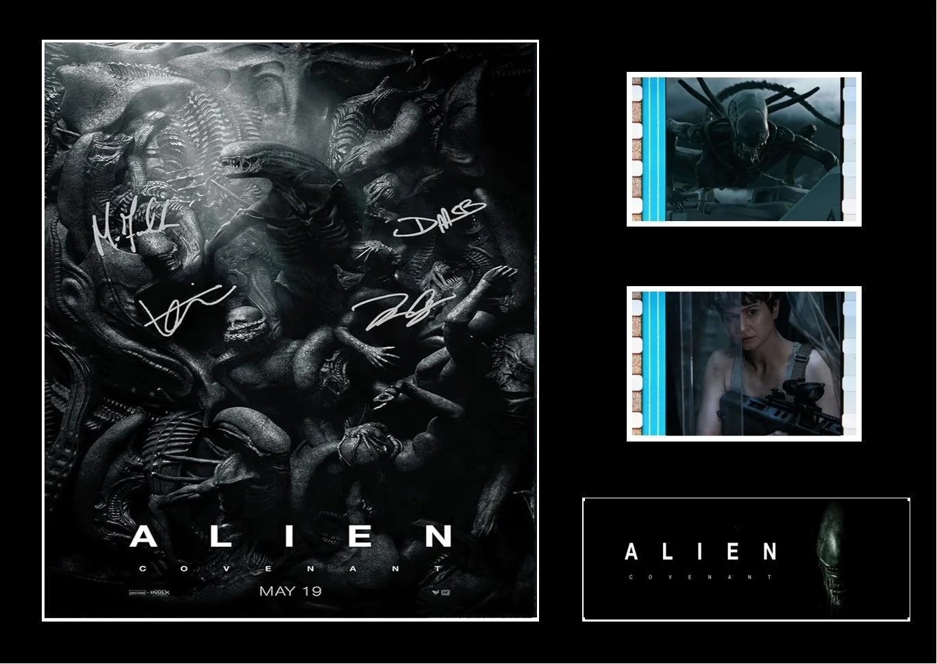 Alien Covenant Film Cell Signed Stunning Display With COA, image 3