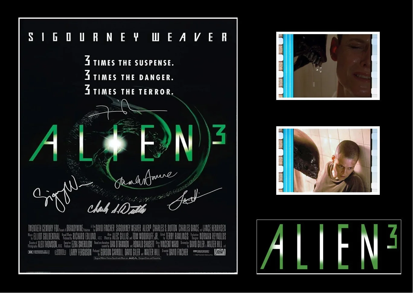 Alien 3 Film Cell Signed Stunning Display With COA, image 3