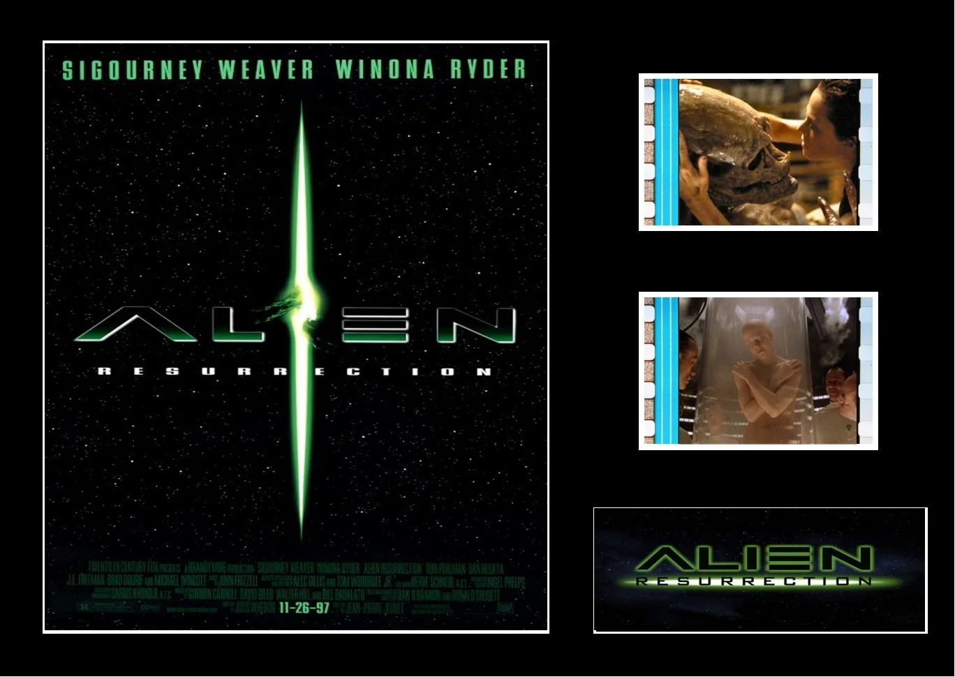 Alien Resurrection Film Cell Signed Stunning Display With COA, image 3