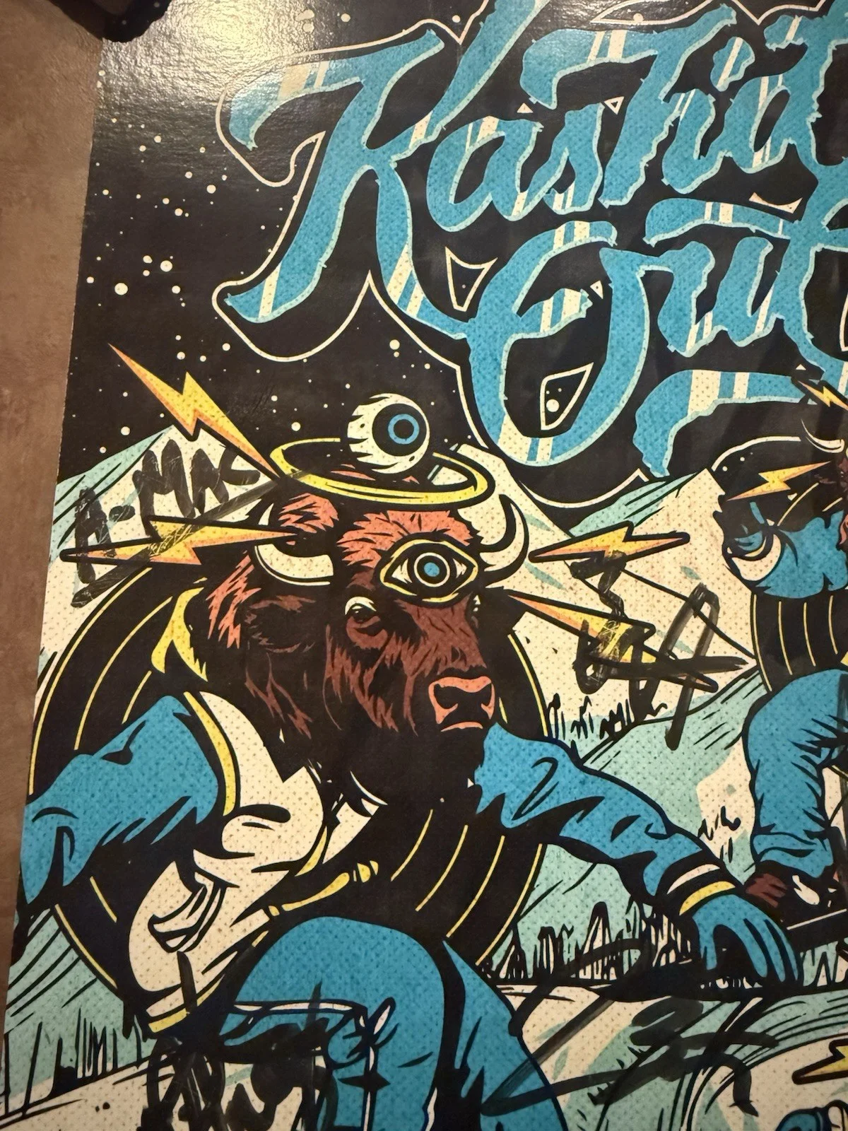 Kash'd Out Winter Tour 2024 VIP Poster *Autographed* Bob Marley Dirty Heads, изображение 3