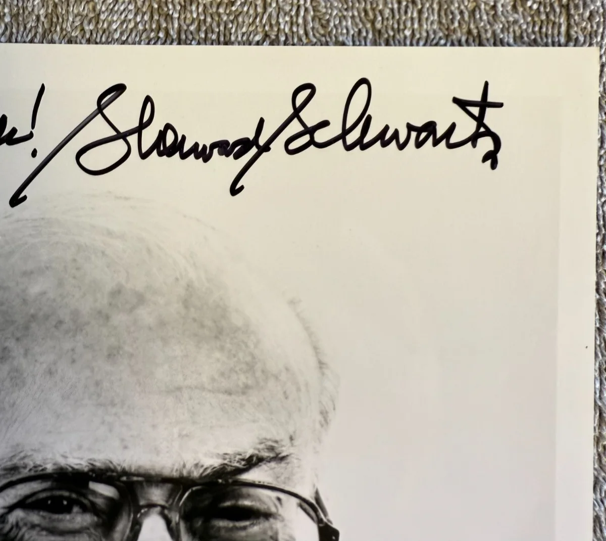 Sherwood Schwartz — Vintage Sherwood Schwartz Autograph Black & White 8 x 10 Photo Gilligan's Island, изображение 2
