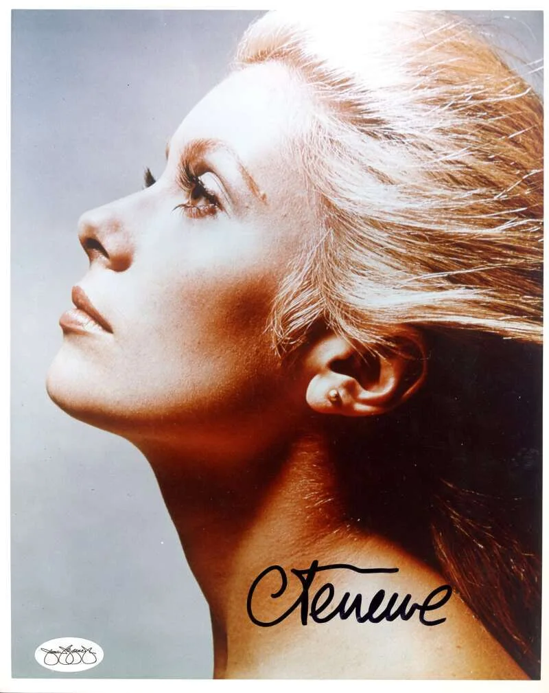 Catherine Deneuve — Catherine Deneuve JSA Cert Sticker Signed 8x10 Photo Autographed