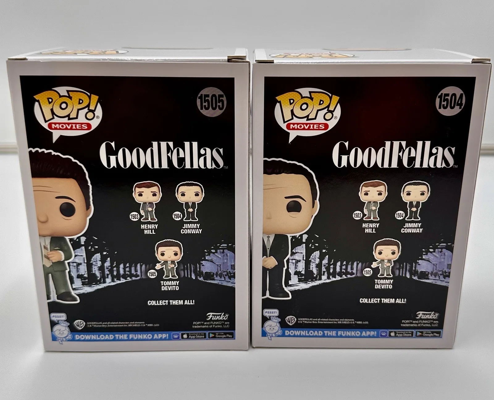 Joe Pesci & Robert DeNiro Signed Funko Pops, image 2