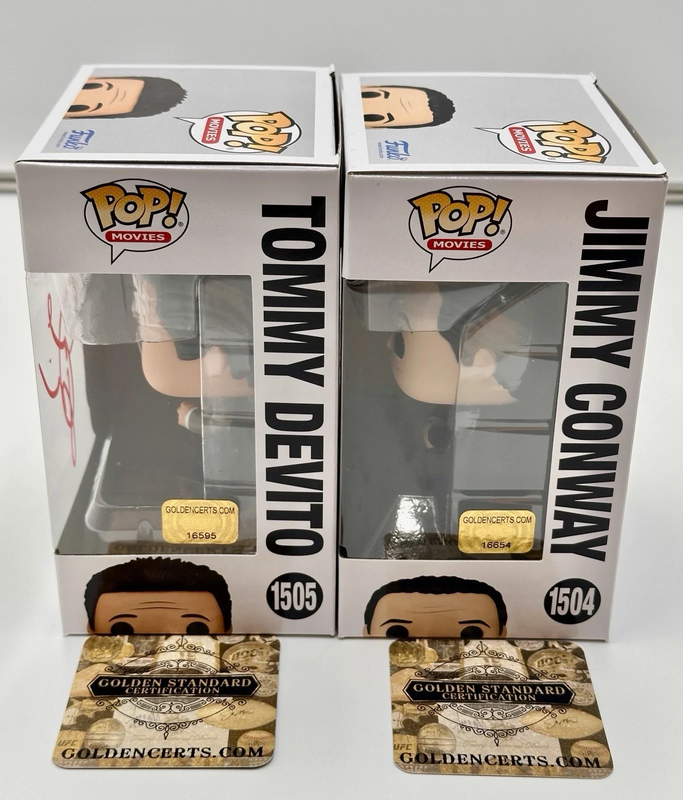 Joe Pesci & Robert DeNiro Signed Funko Pops, image 3