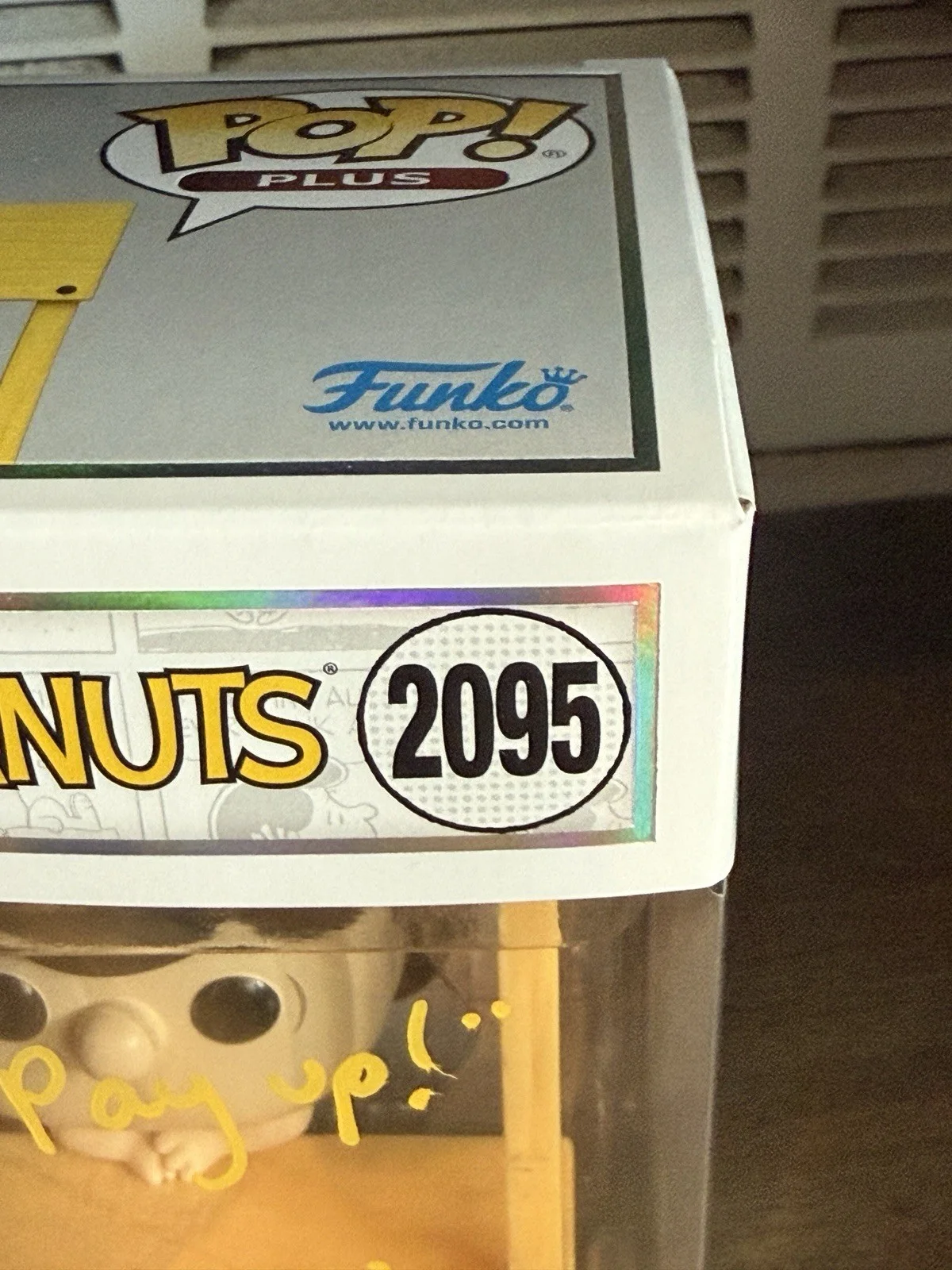 Melanie Kohn Autographed Lucy Peanuts Funko Pop Plus #2095 OCCM “Pay Up” Quote, изображение 2