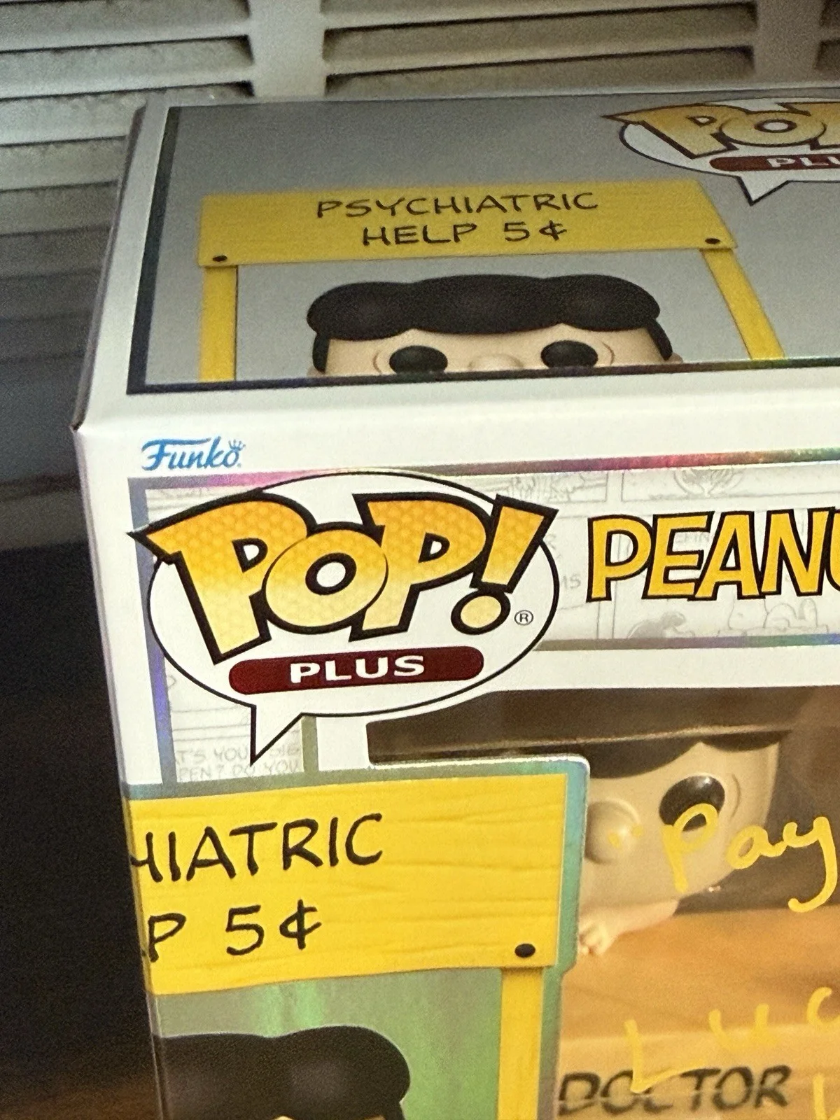 Melanie Kohn Autographed Lucy Peanuts Funko Pop Plus #2095 OCCM “Pay Up” Quote, изображение 3