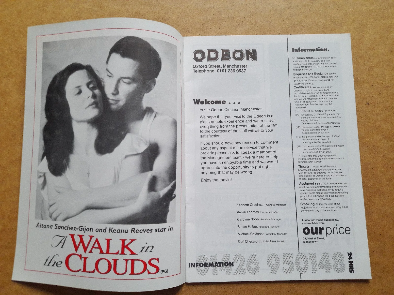 James Bond Goldeneye - Odeon Movie Goer Booklet Dec 1995 for Manchester Cinema, изображение 2