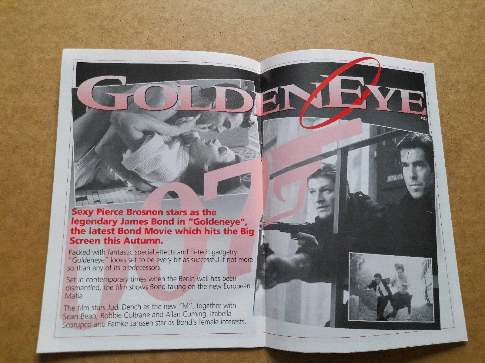James Bond Goldeneye - Odeon Movie Goer Booklet Dec 1995 for Manchester Cinema, изображение 3