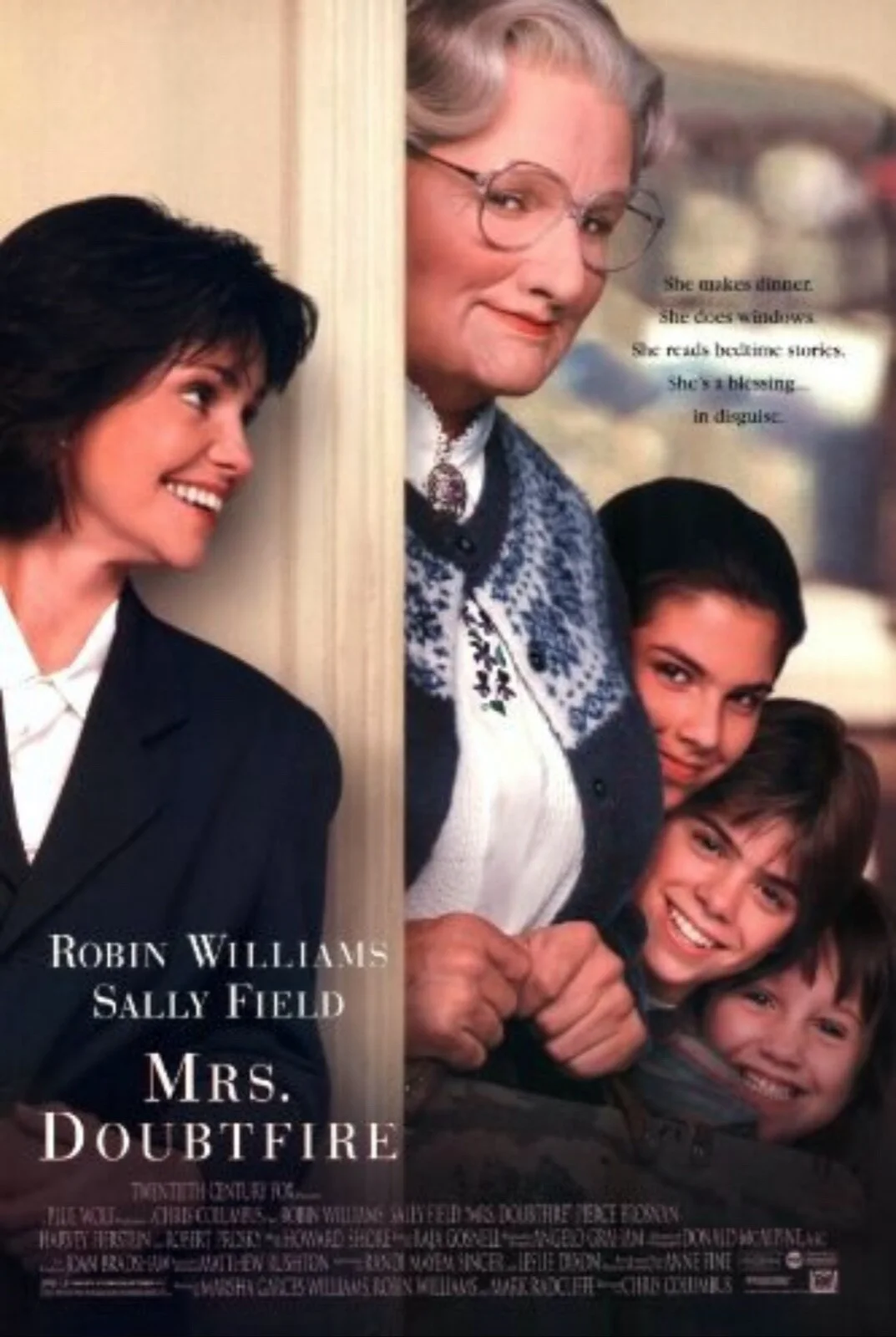 Robin Williams In Mrs Doubtfire (1993) Very Rare Unmounted 35mm Film Cells, изображение 2