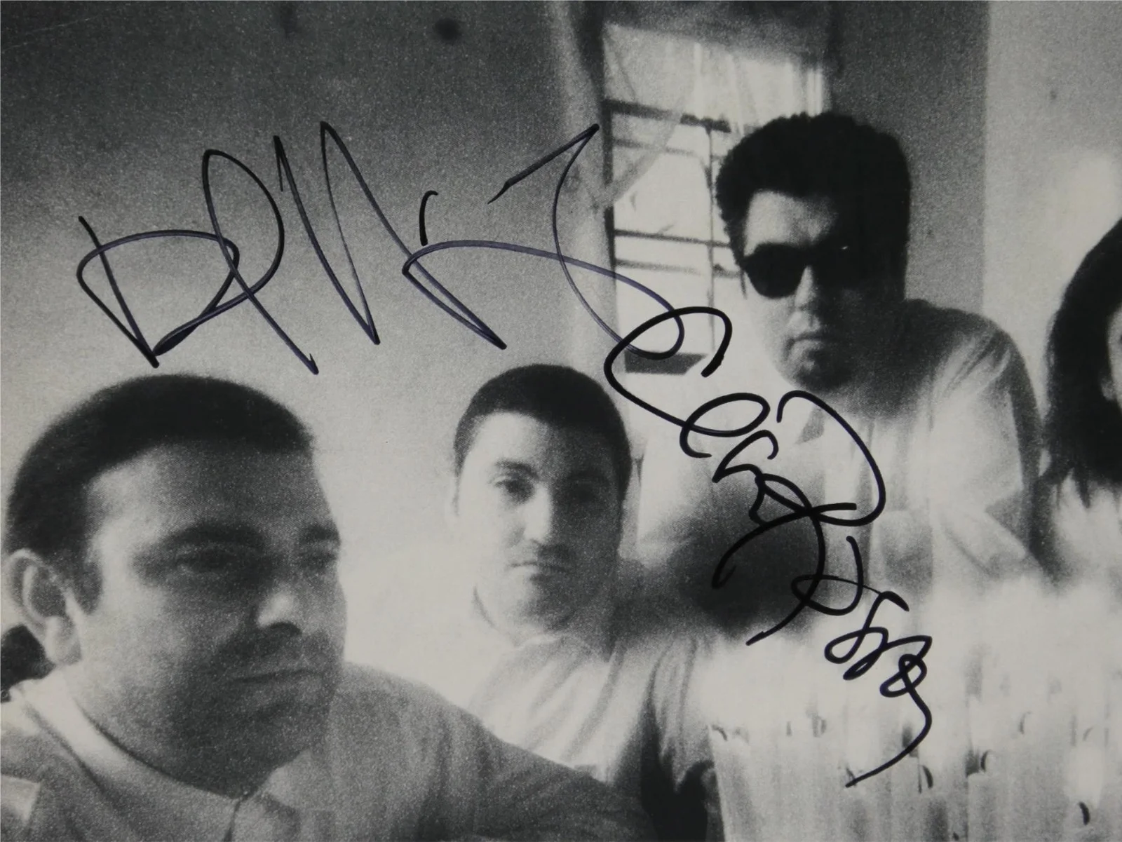 Los Lobos Signed David Hidalgo Cesar Rosas 12.25x12.25 Album Flat Kiko Autograph, image 2