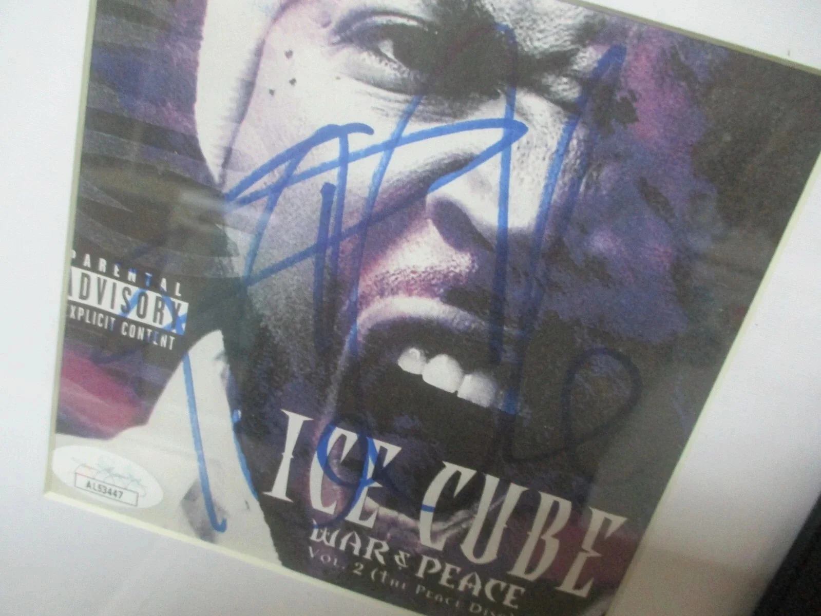 ICE CUBE (NWA) AUTHENTIC AUTOGRAPHED/SIGNED WAR & PEACE CD VOL.2 JSA CERTIFIED, image 3