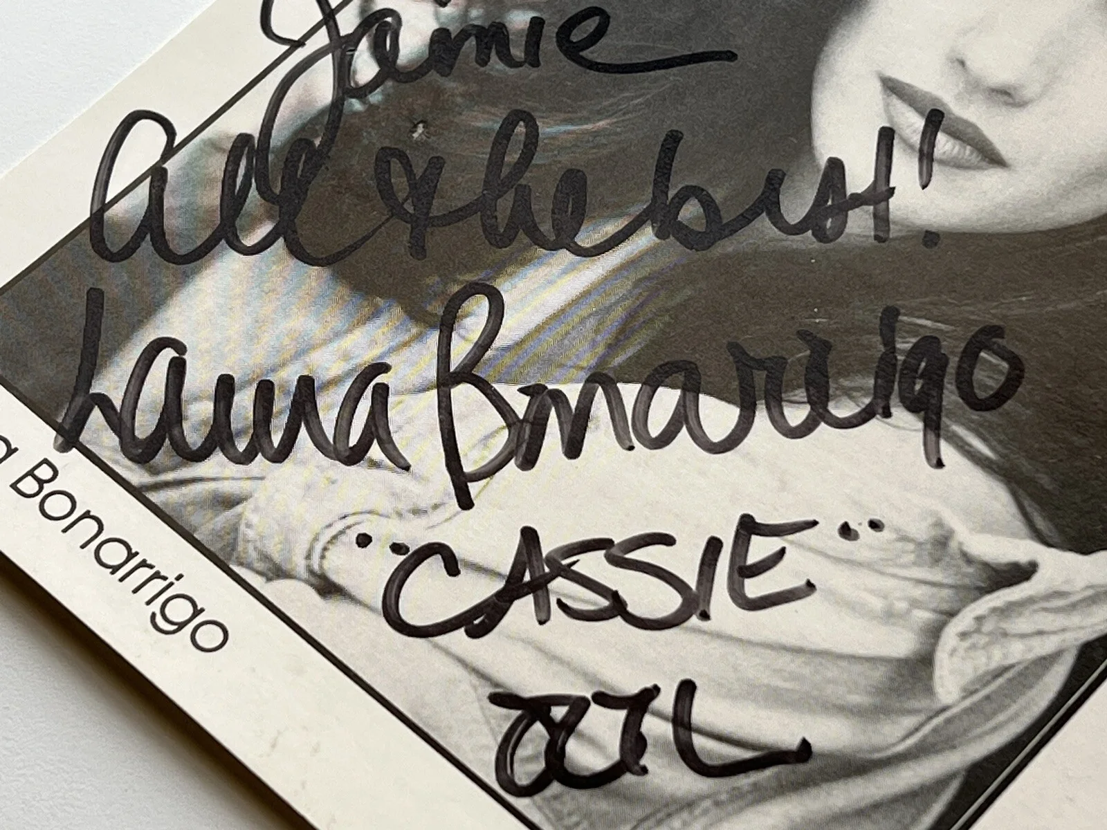 Laura Bonarrigo — Laura Bonarrigo One Life to Live Signed Autographed 5x7” Jordan Marsh Photo MSI, image 2