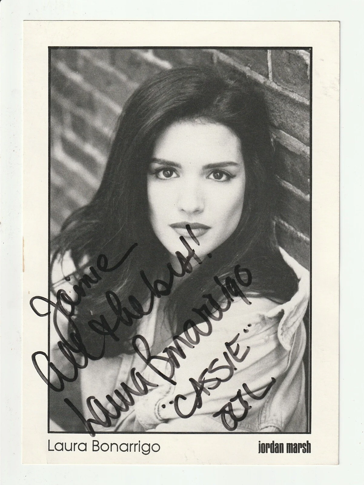Laura Bonarrigo — Laura Bonarrigo One Life to Live Signed Autographed 5x7” Jordan Marsh Photo MSI, image 3