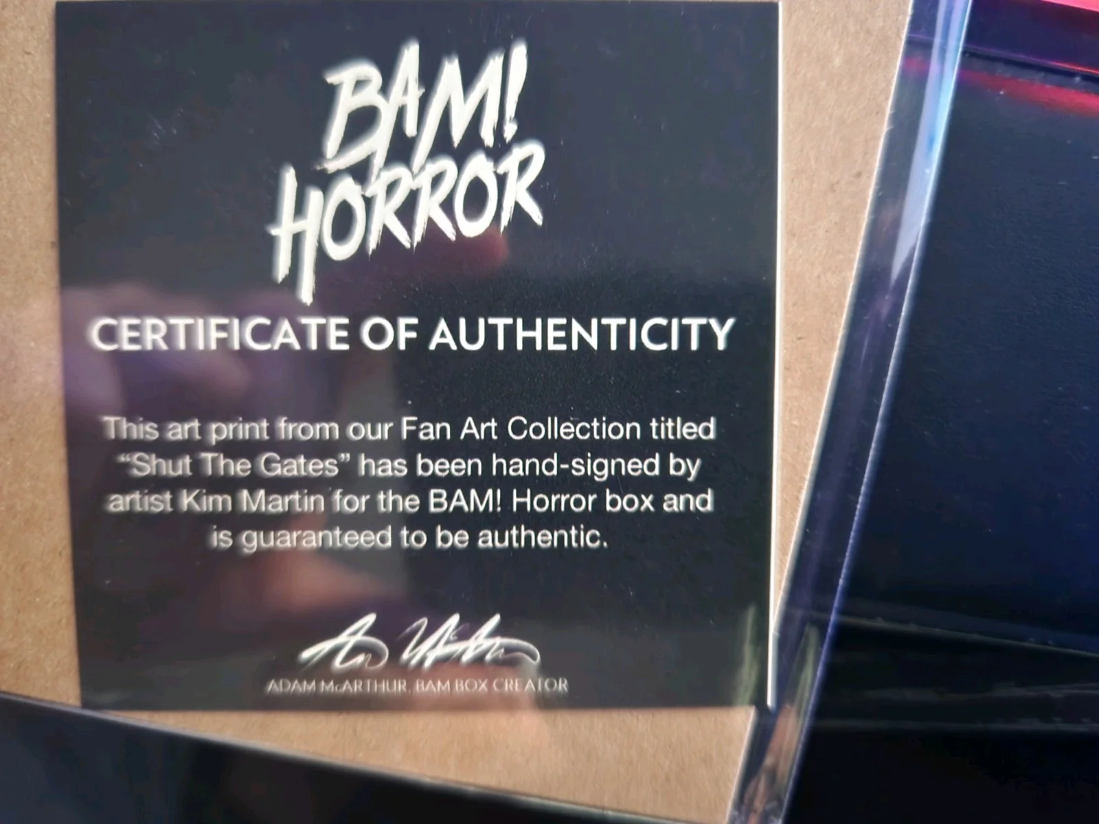 Oscar Van — *Fan Art Collection* Signed 8x10 Art Print “Shut The Gates” by Kim Martin -Bam!, изображение 2