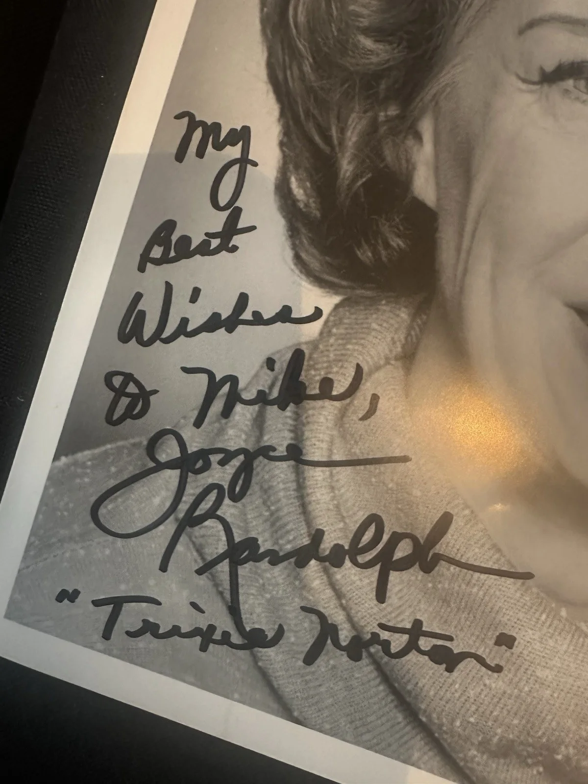 Joyce Randolph — JOYCE RANDOLPH TRIXIE NORTON SIGNED!, image 2