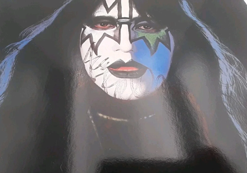 Kiss Ace Frehley Solo Autographed Signed Record LP, image 2