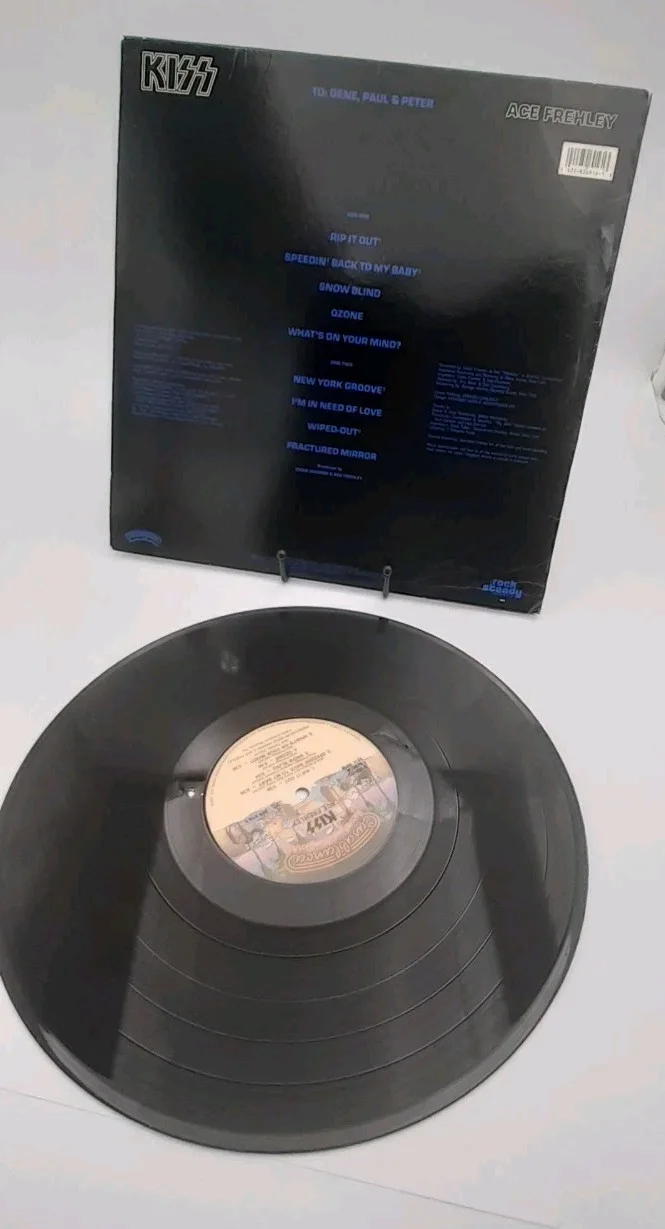 Kiss Ace Frehley Solo Autographed Signed Record LP, image 3
