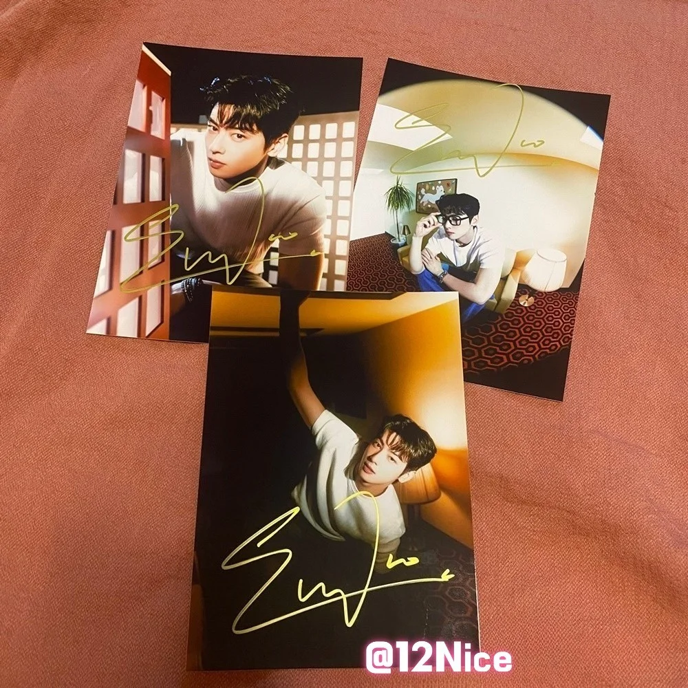 ASTRO Cha EunWoo Autographed Photo ELSE 4*6 Autographs Collectibles 2026B, image 2