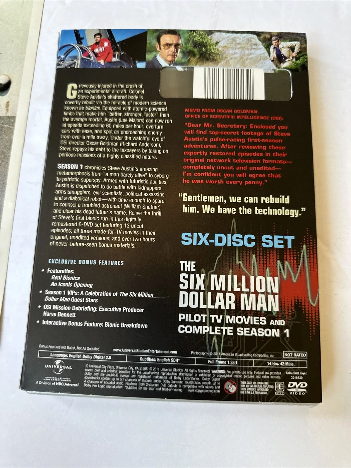 Col. Steve Austin Lee Majors — Lee Majors six Million Dollar Man Steve Austin Bionic dvd Fan Club Photo lot, изображение 5