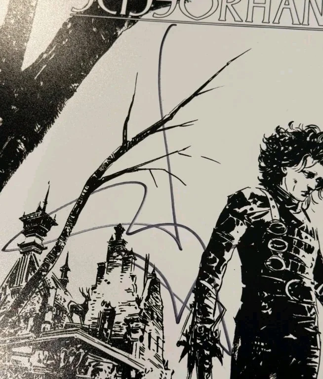 Johnny Depp — Johnny Depp Signed 12x18 Edward Scissorhands Print JSA COA Autograph Tim Burton, image 2