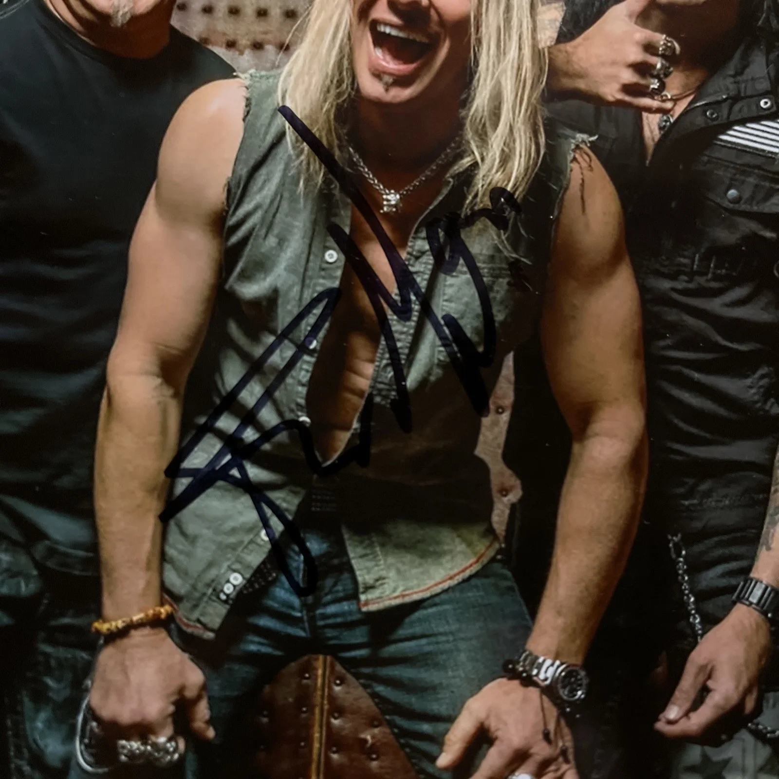 WARRANT STEVEN SWEET ROBERT MASON SIGNED AUTOGRAPHED PHOTO ACOA CERTIFIED, изображение 3