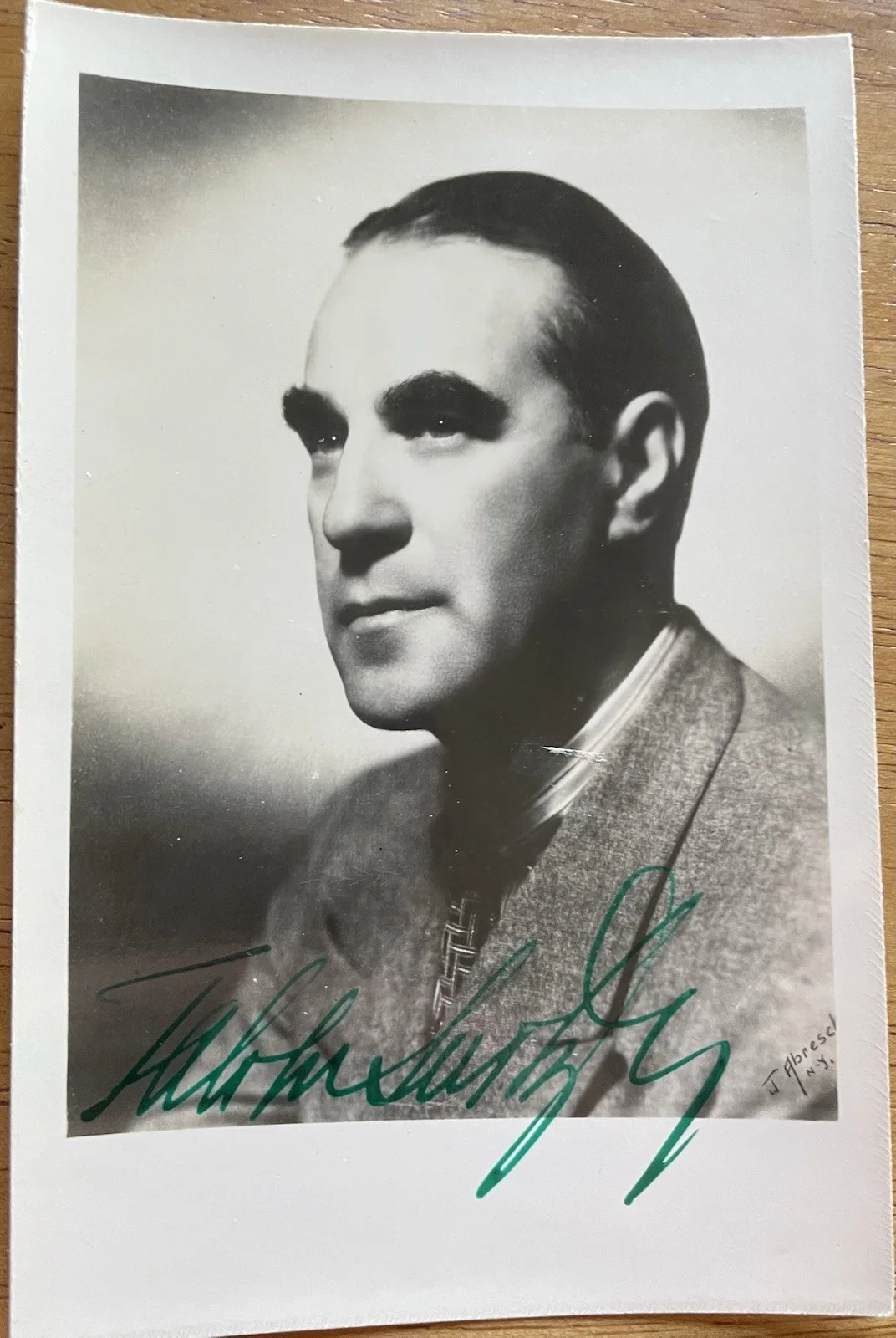 Russian Conductor Fabian Sevitzky Autograph Photo, image 2