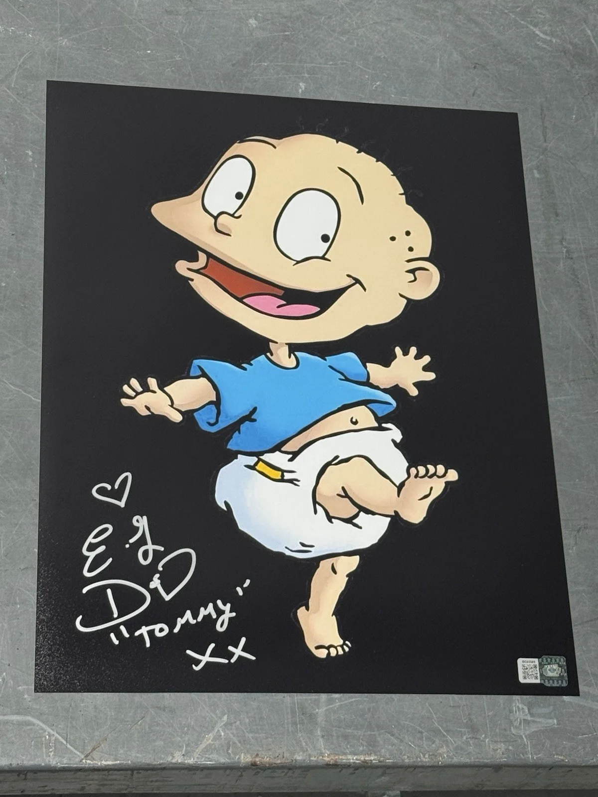 E.G. Daily — E.G. Daily signed 11x14 - Rugrats -Tommy Pickles - OC Celebrity Marketing COA
