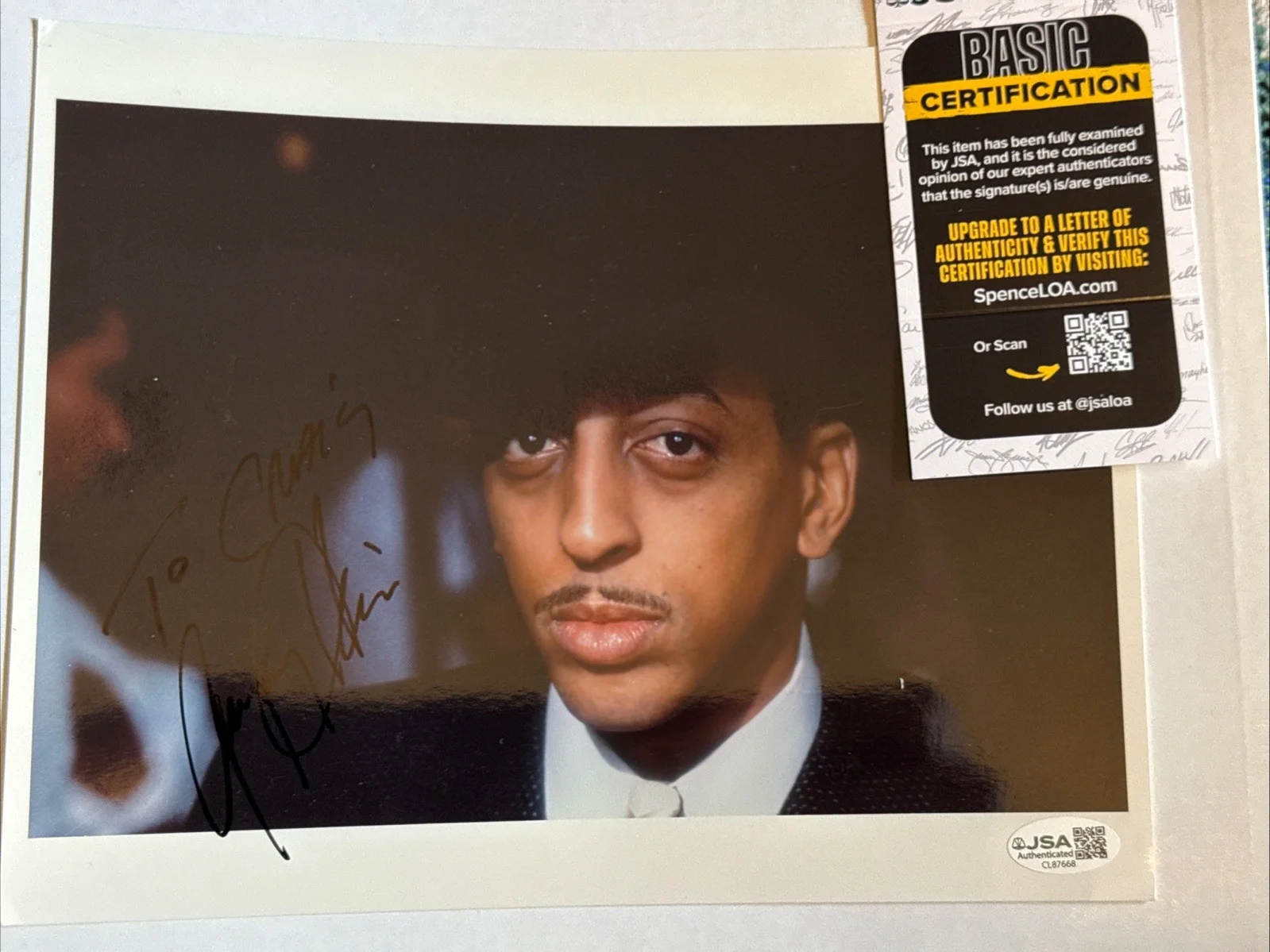 Gregory Hines — Dancer Actor GREGORY HINES Signed Autographed Photo JSA Died 2003, image 3