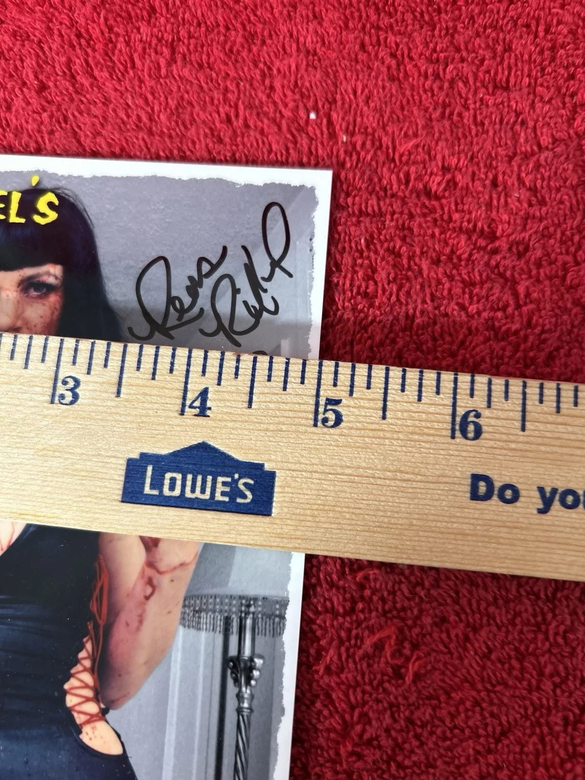 Rena Riffel — Curse of the Black Pussycat Autograph SIGNED RENA RIFFEL 5 X 7” photo, изображение 4