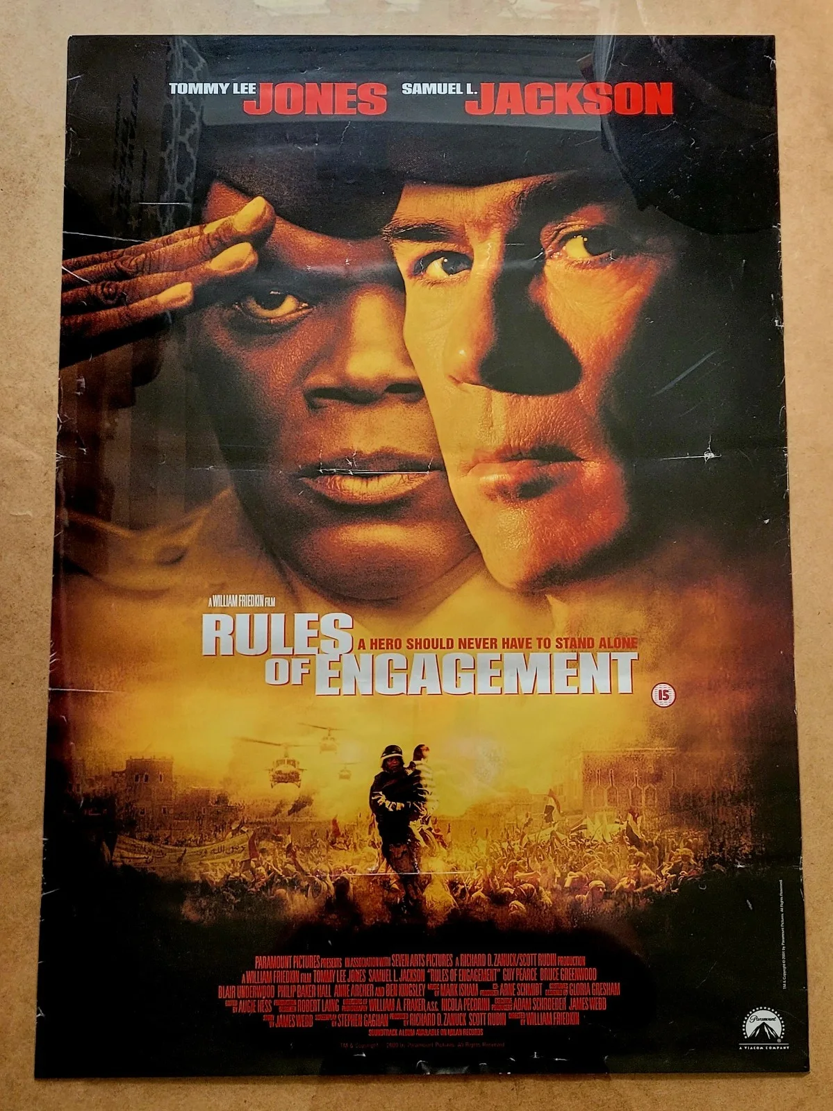 RULES OF ENGAGEMENT Y2K Original A2 Movie Poster - Tommy Lee Jones 60x40cm, изображение 3