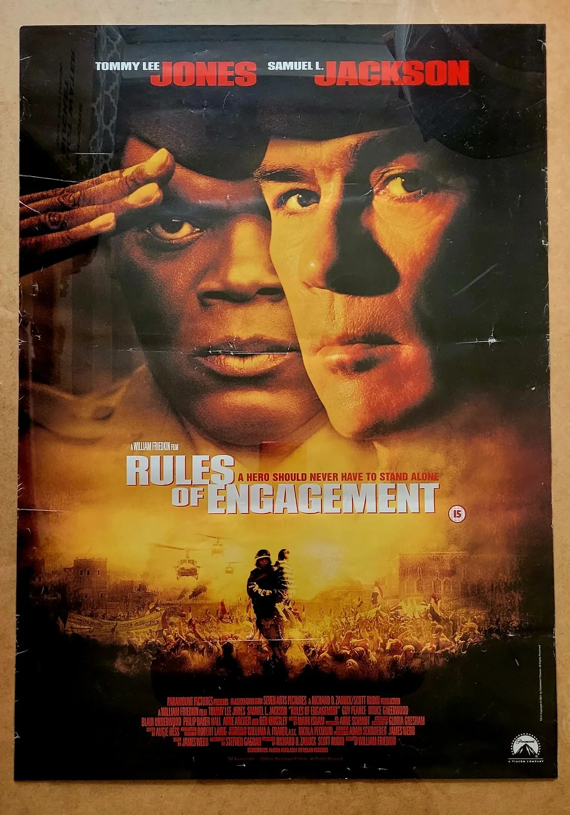 RULES OF ENGAGEMENT Y2K Original A2 Movie Poster - Tommy Lee Jones 60x40cm, изображение 4