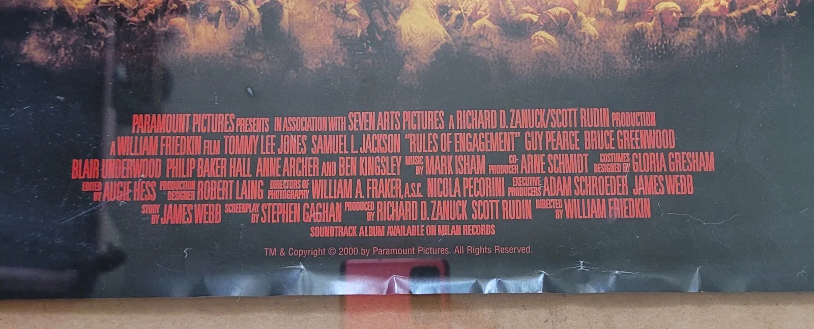 RULES OF ENGAGEMENT Y2K Original A2 Movie Poster - Tommy Lee Jones 60x40cm, изображение 5