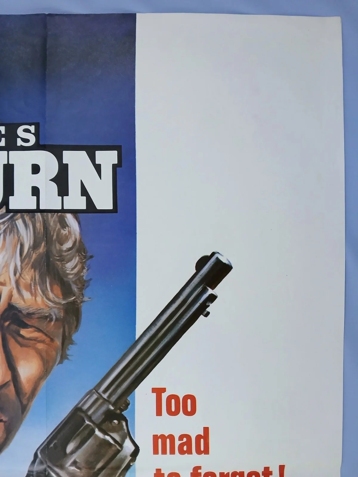 THE LAST HARD MEN (1976) original UK quad poster -Heston, Coburn - Chantrell art, изображение 5