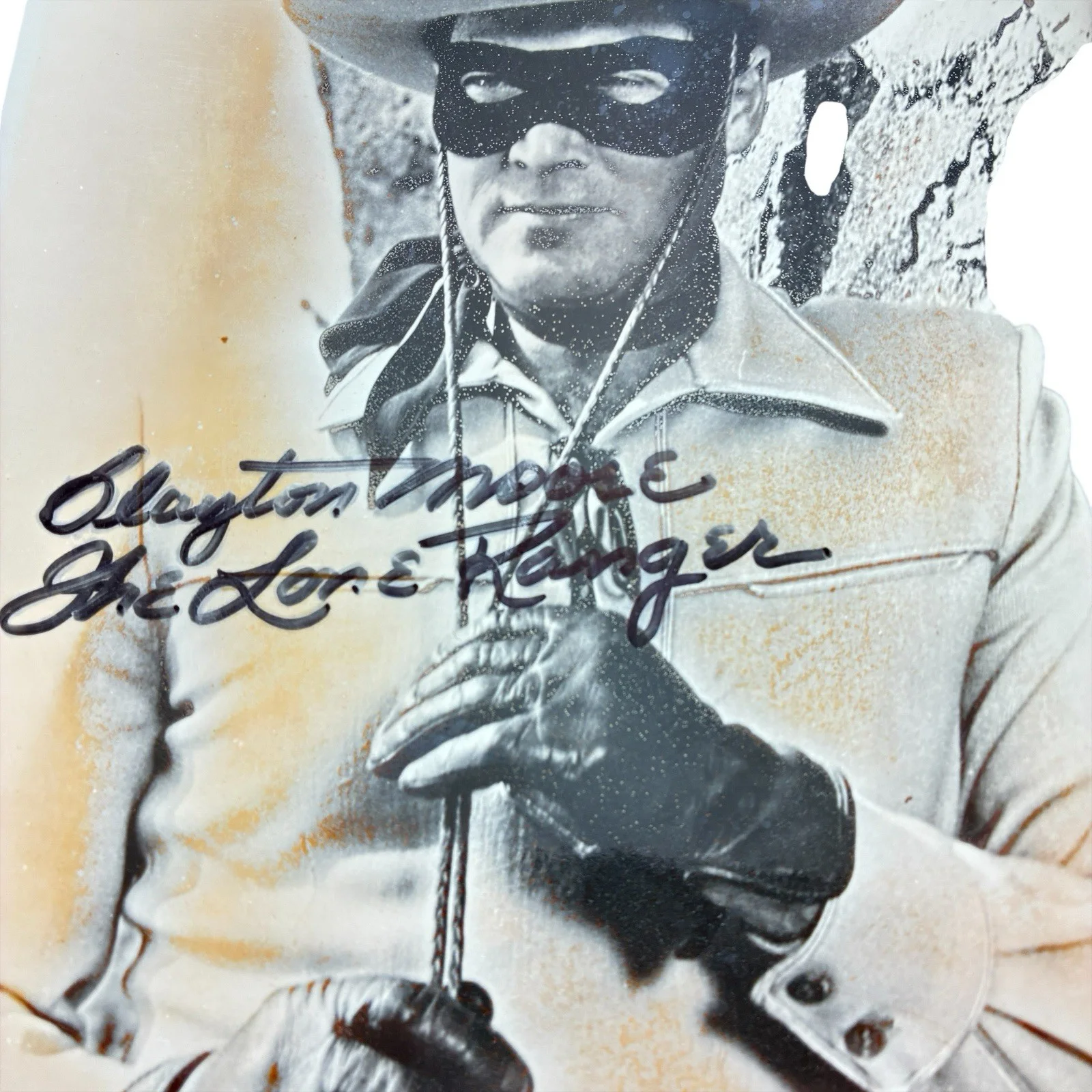 Clayton Moore The Lone Ranger Signed In Person Autographed 8 x10 Photo, изображение 2