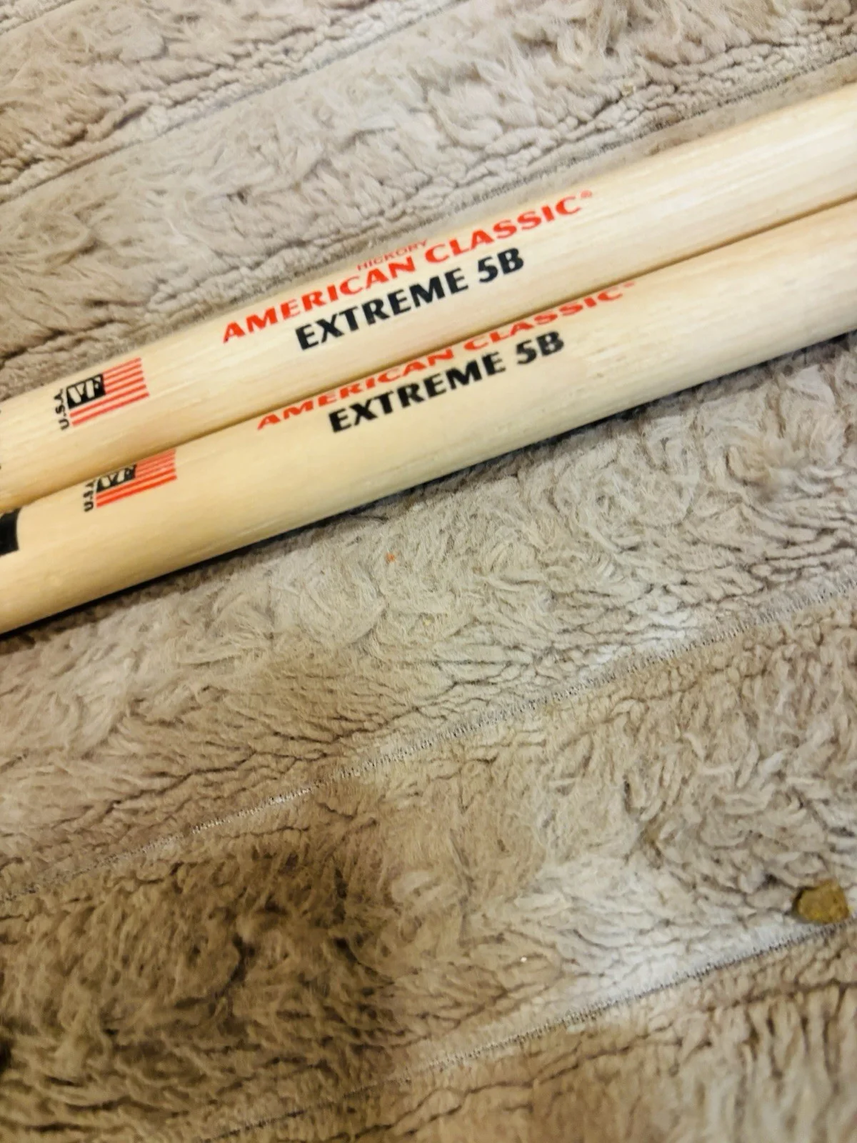 Vic Firth American Classic Extreme Drum Sticks 5B Nylon Wood Tip Drumsticks Used, image 3