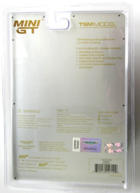 MINI GT James Bond Aston Martin DB5 Goldfinger Car French Edt New & Sealed 1:64, изображение 2
