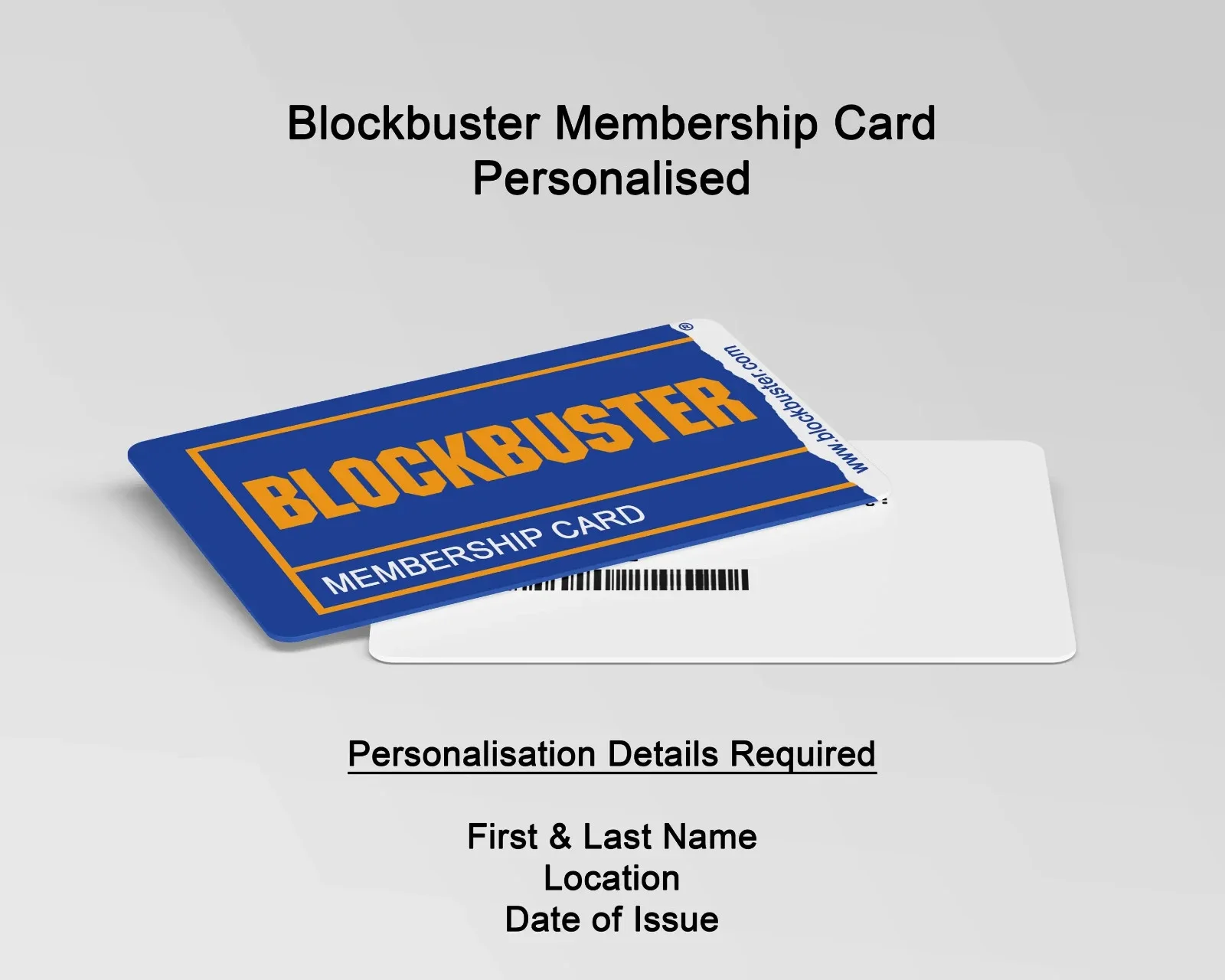 Blockbuster Video - Personalised Reproduction Card, image 2
