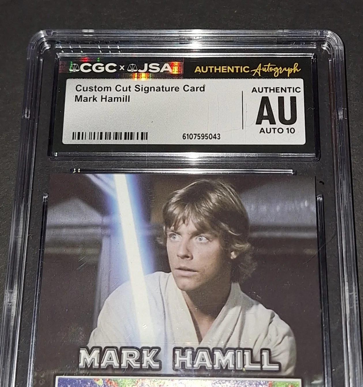 Mark Hamill — Mark Hamill Signed Autographed Signature Cut Card Luke Skywalker JSA COA Auto 10, изображение 2