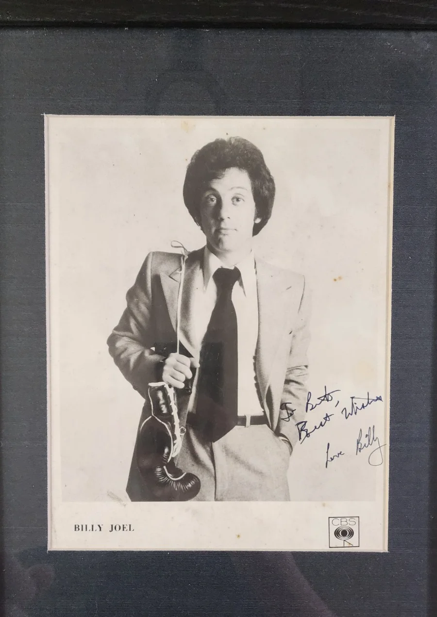 BILLY JOEL Autographed / SIGNED Photo Professionally Framed - Young Billy - CBS, image 5