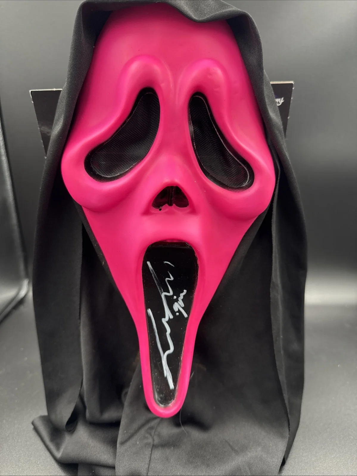 Liana Liberato — Liana Liberato Autographed Signed Fluorescent Ghostface Mask Scream JSA Witness