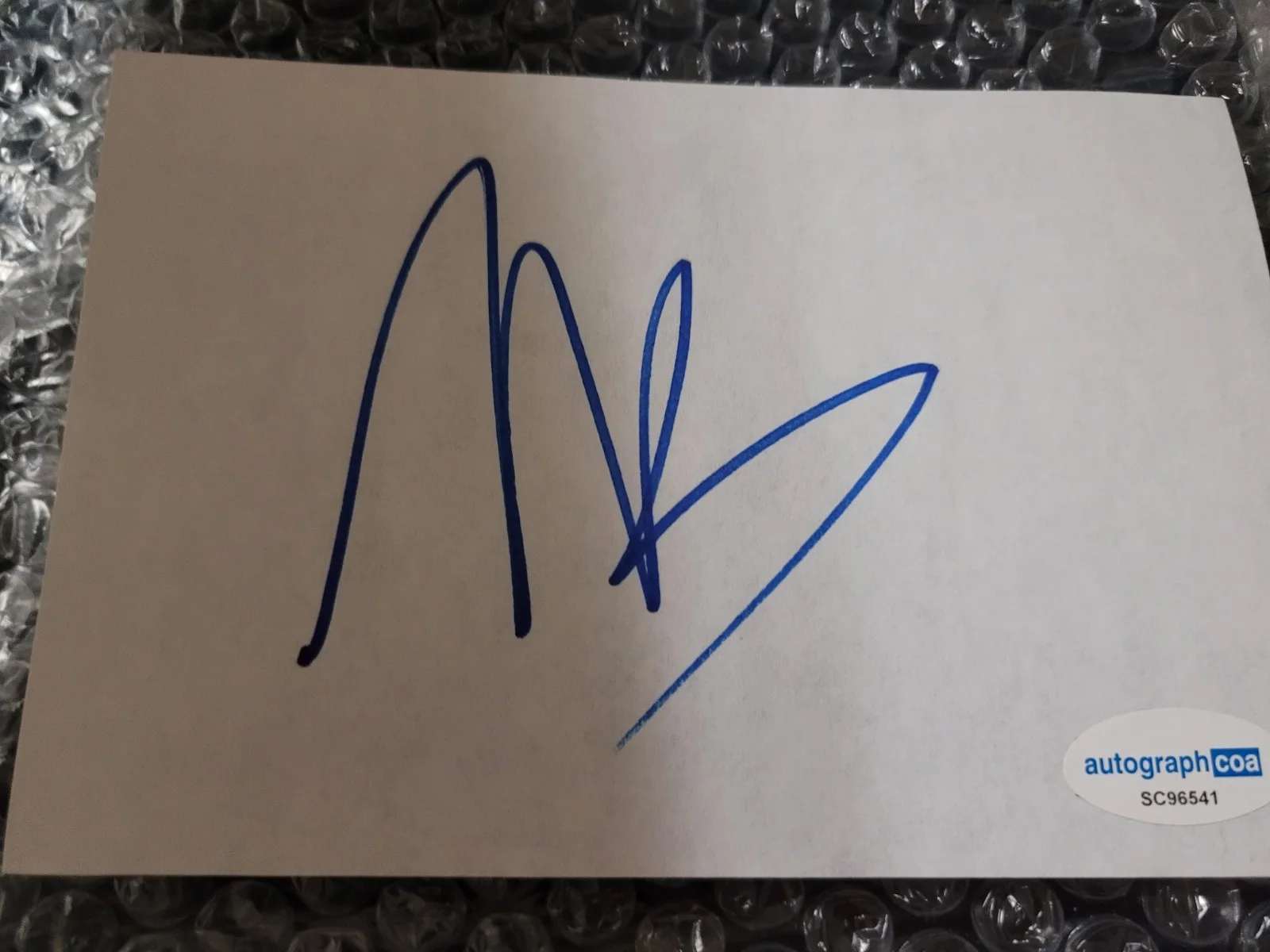 mickey rourke — Actor Mickey Rourke autograph paper cut 4x6 with ACOA coa Iron Man, The Wrestler, image 3
