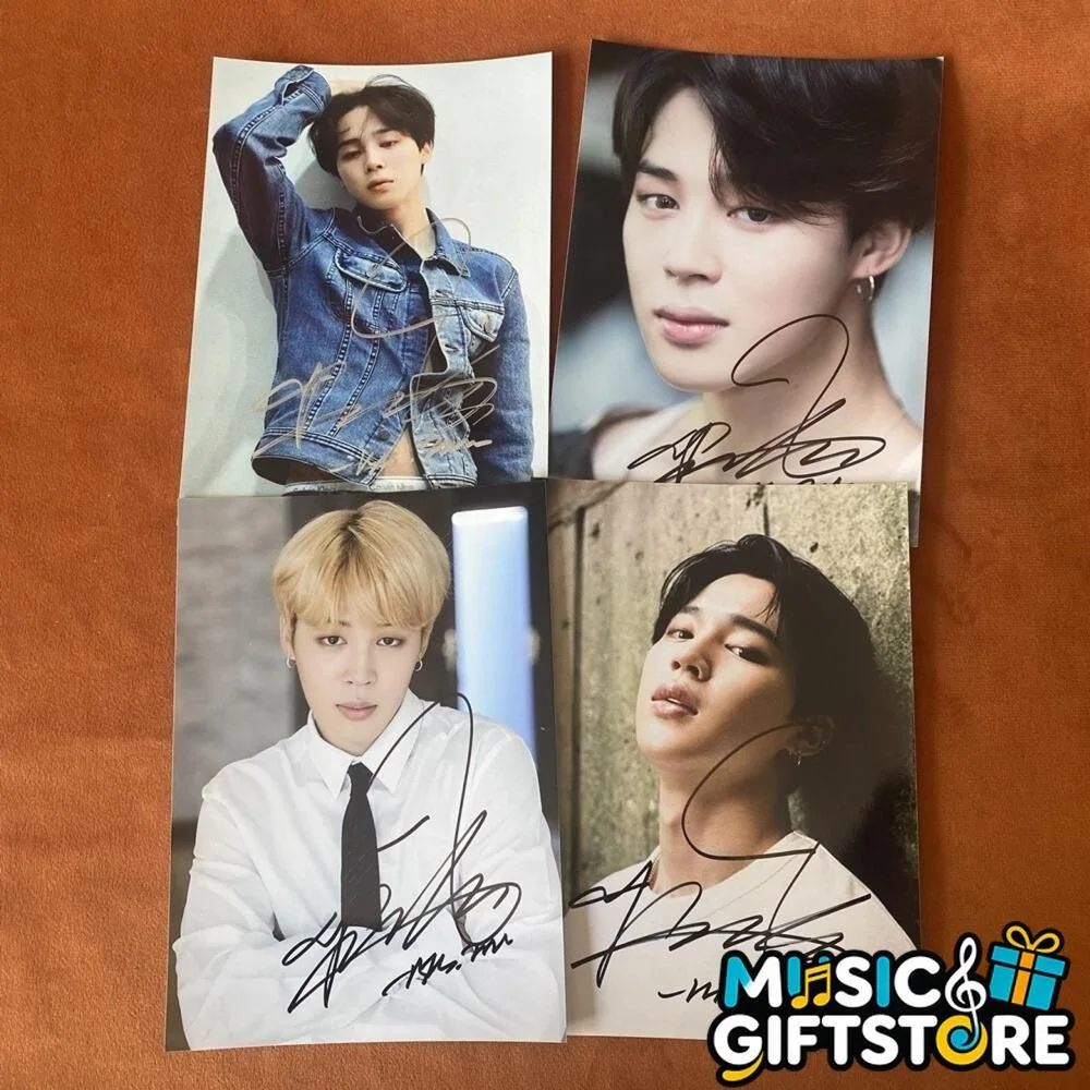 BTS JIMIN AUTOGRAPHED SIGNED PHOTO K-POP COLLECTION 4*6 2024A #MUGS, image 2