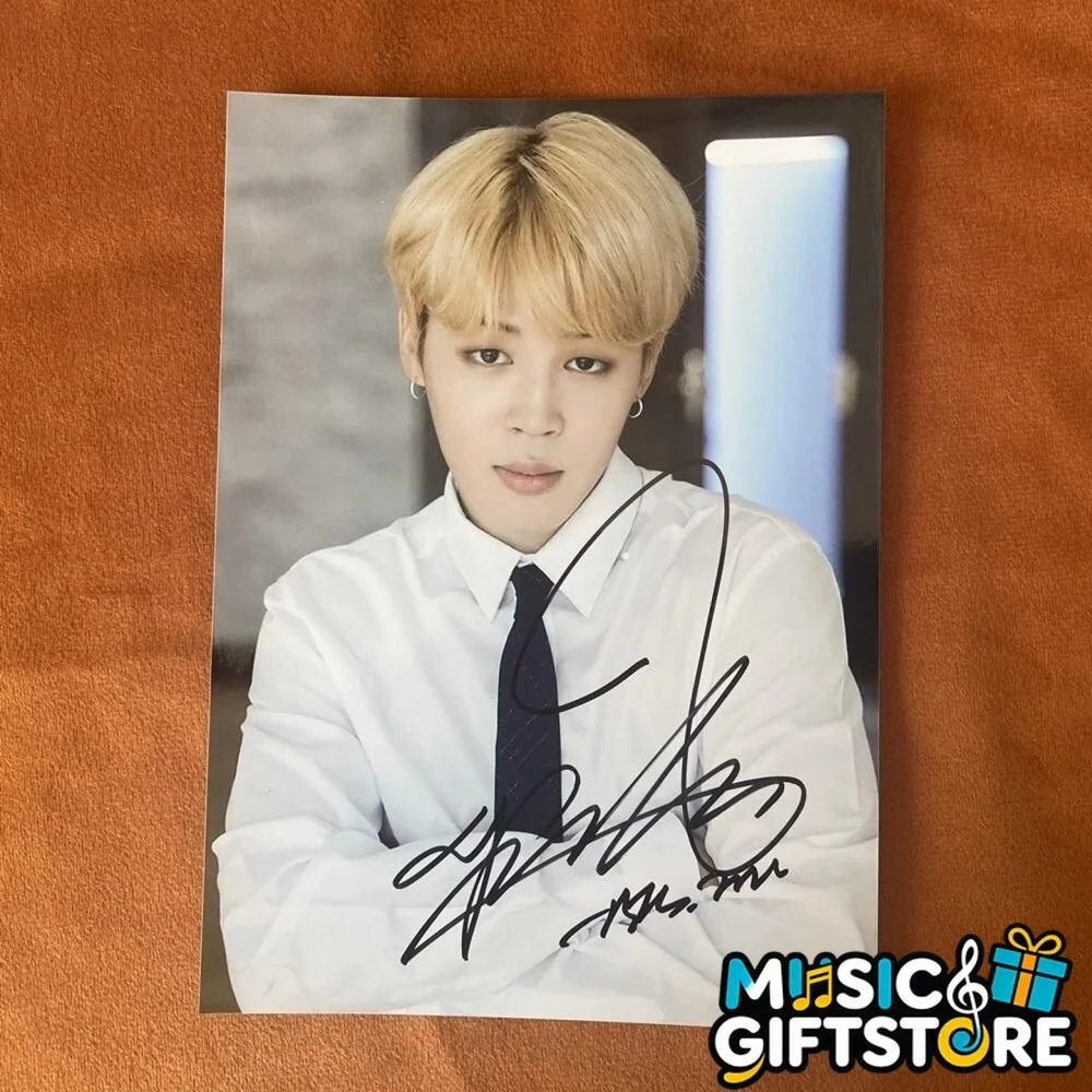 BTS JIMIN AUTOGRAPHED SIGNED PHOTO K-POP COLLECTION 4*6 2024A #MUGS, image 4