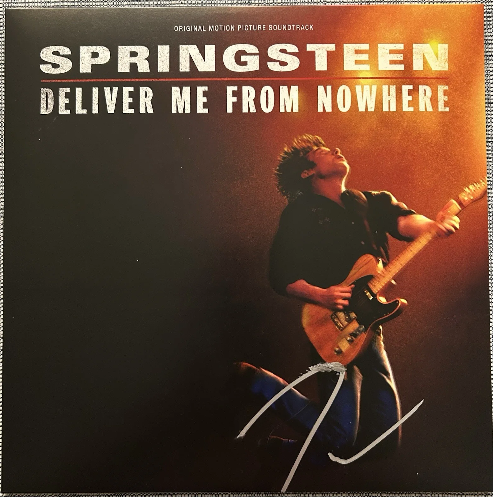 JEREMY ALLEN WHITE SIGNED SPRINGSTEEN DELIVER ME FROM NOWHERE VINYL BECKETT COA, image 2