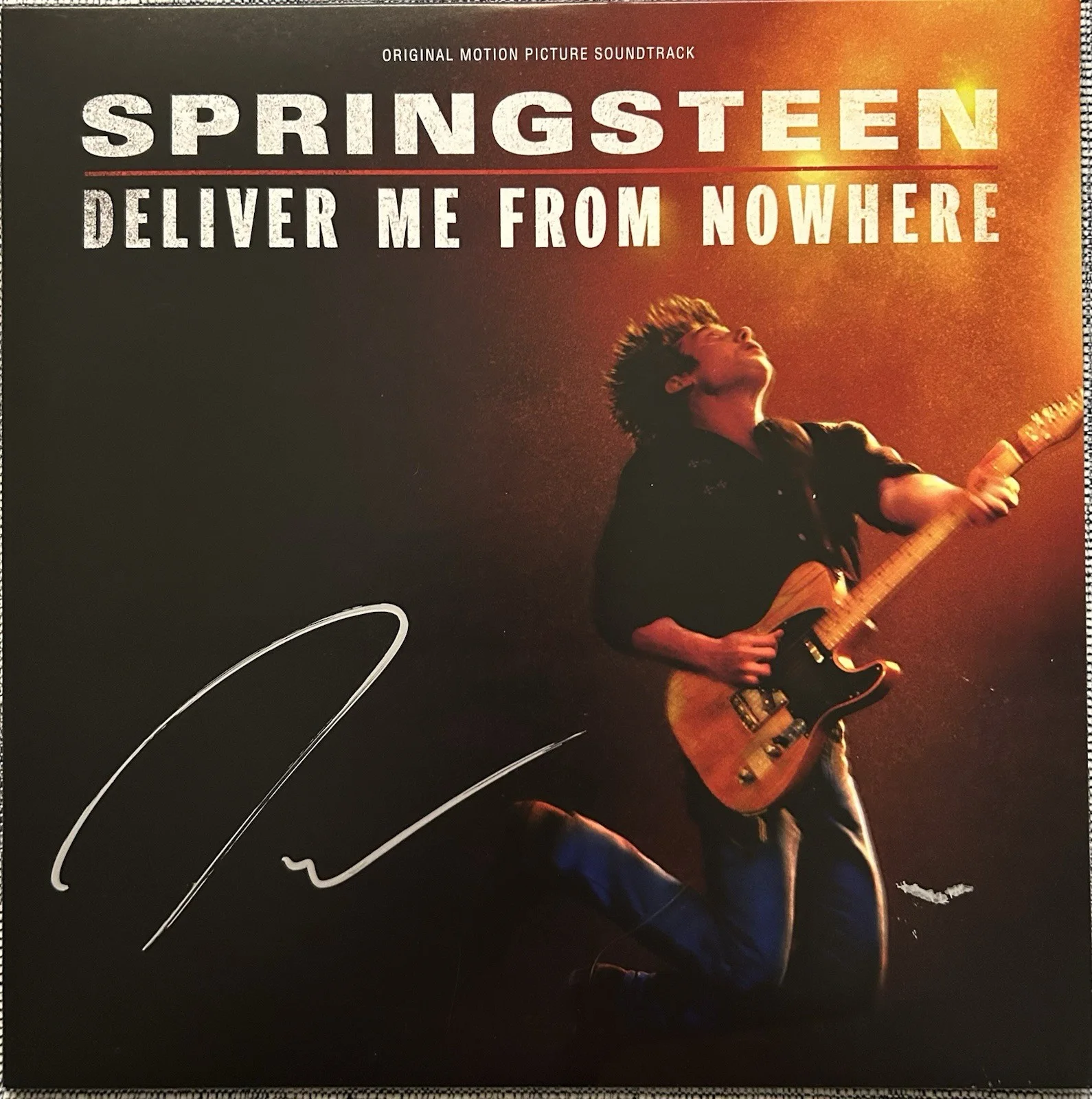JEREMY ALLEN WHITE SIGNED SPRINGSTEEN DELIVER ME FROM NOWHERE VINYL BECKETT COA, image 2